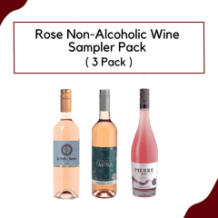 Rose Non-alcoholic Wine Sampler Pack (3-bottles) - Halal Wine Cellar