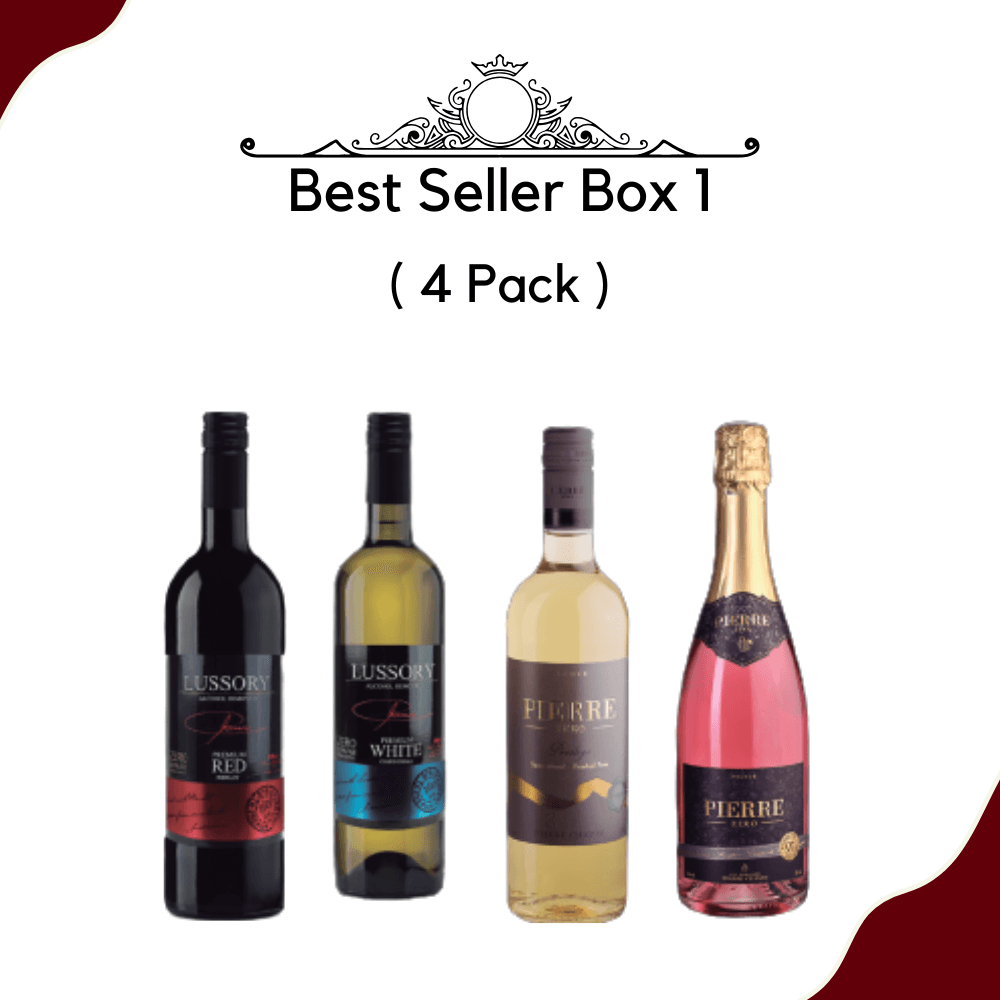 Best Seller Non-alcoholic Wine Sampler Pack (4-Bottles)