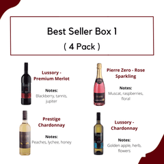 Best Seller Non-alcoholic Wine Sampler Pack (4-Bottles)