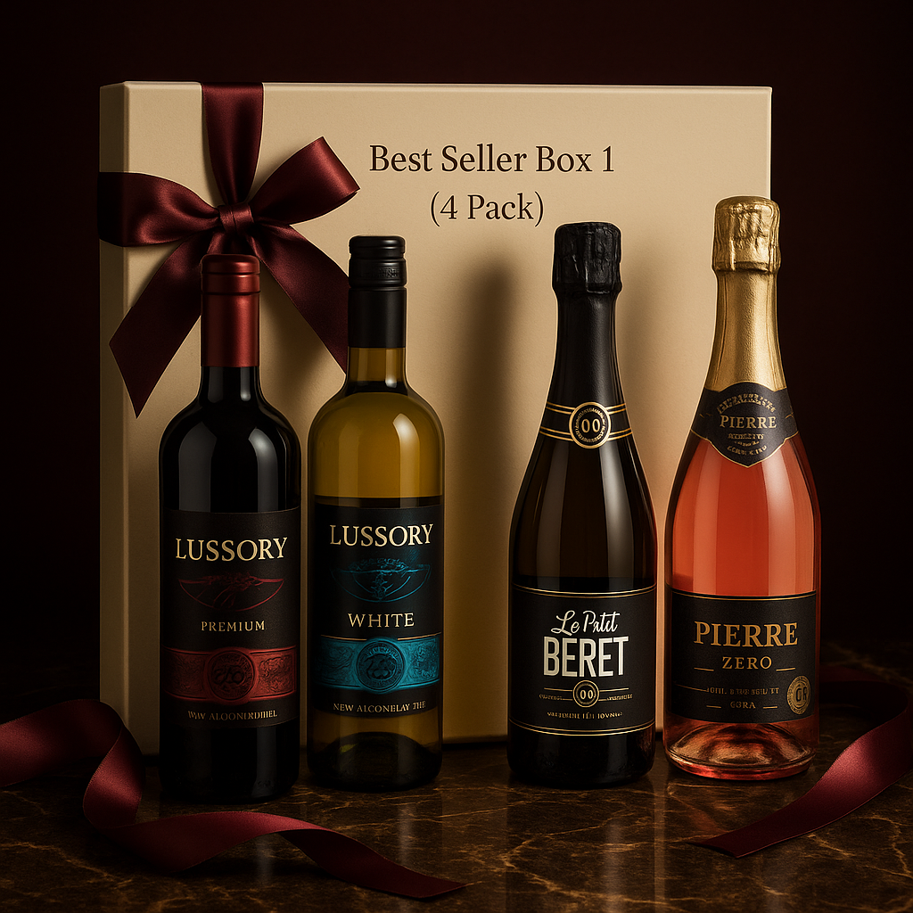 Best Seller Non-alcoholic Wine Sampler Pack (4-Bottles)