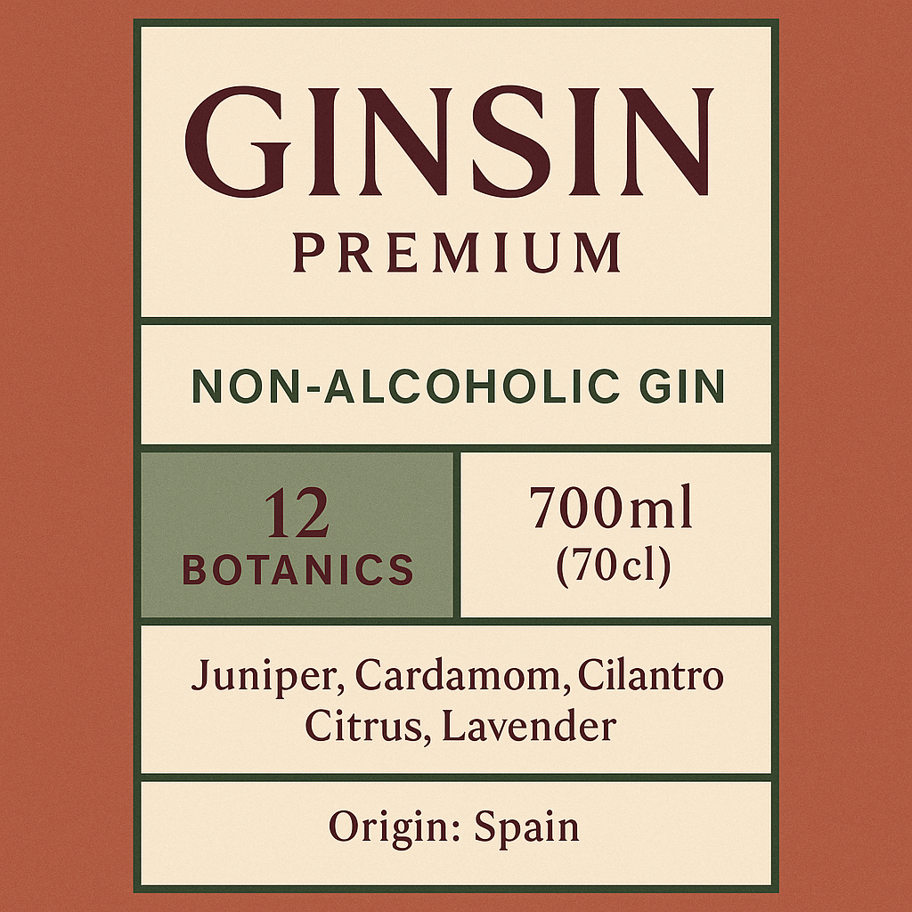 Ginsin - 12 Botanics Non-Alcoholic Gin