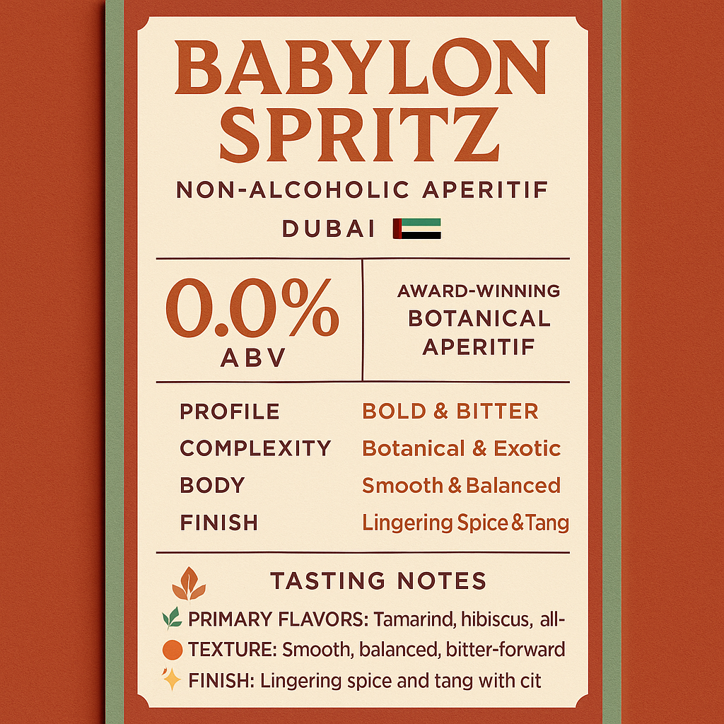 Haus of Babylon - Babylon Spritz - Non Alcoholic Aperitif