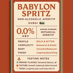 Haus of Babylon - Babylon Spritz - Non Alcoholic Aperitif