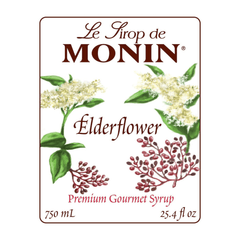 MONIN Elderflower Syrup (750 ml) - Halal Wine Cellar