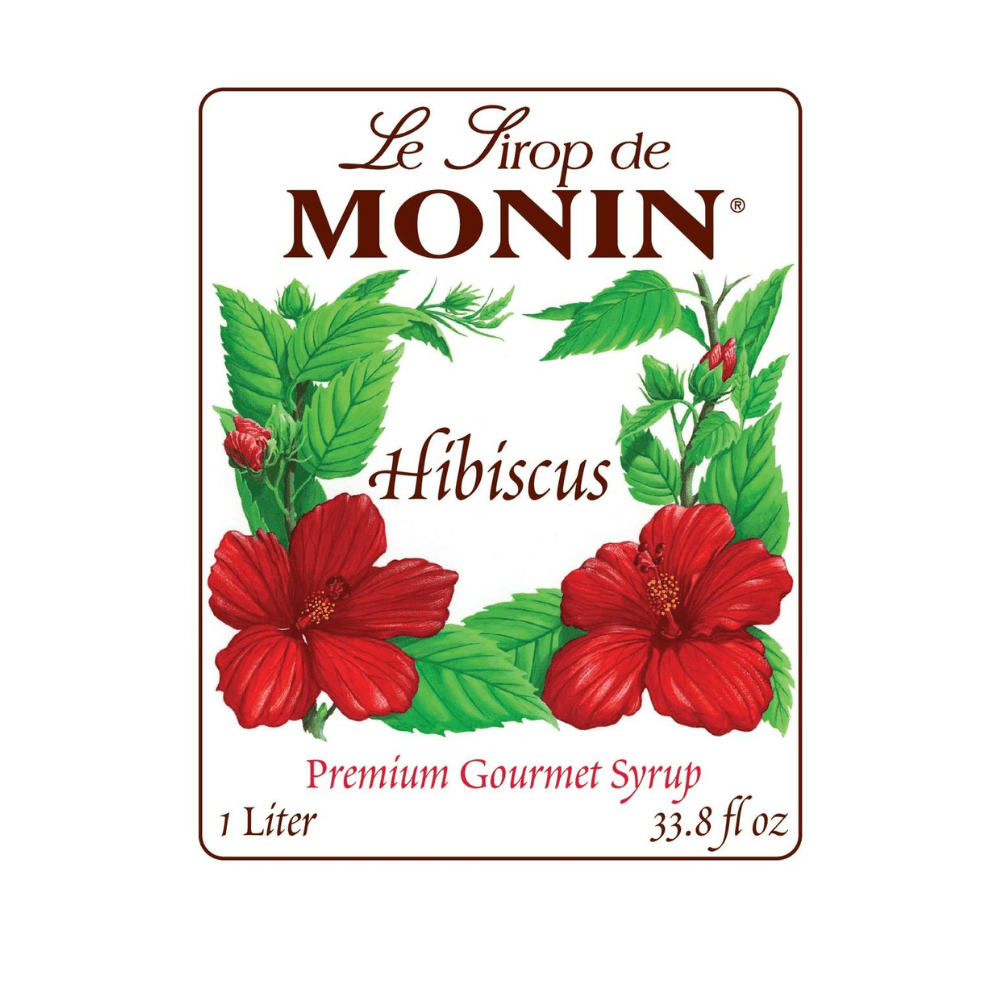 MONIN Hibiscus Syrup (1L) - Halal Wine Cellar
