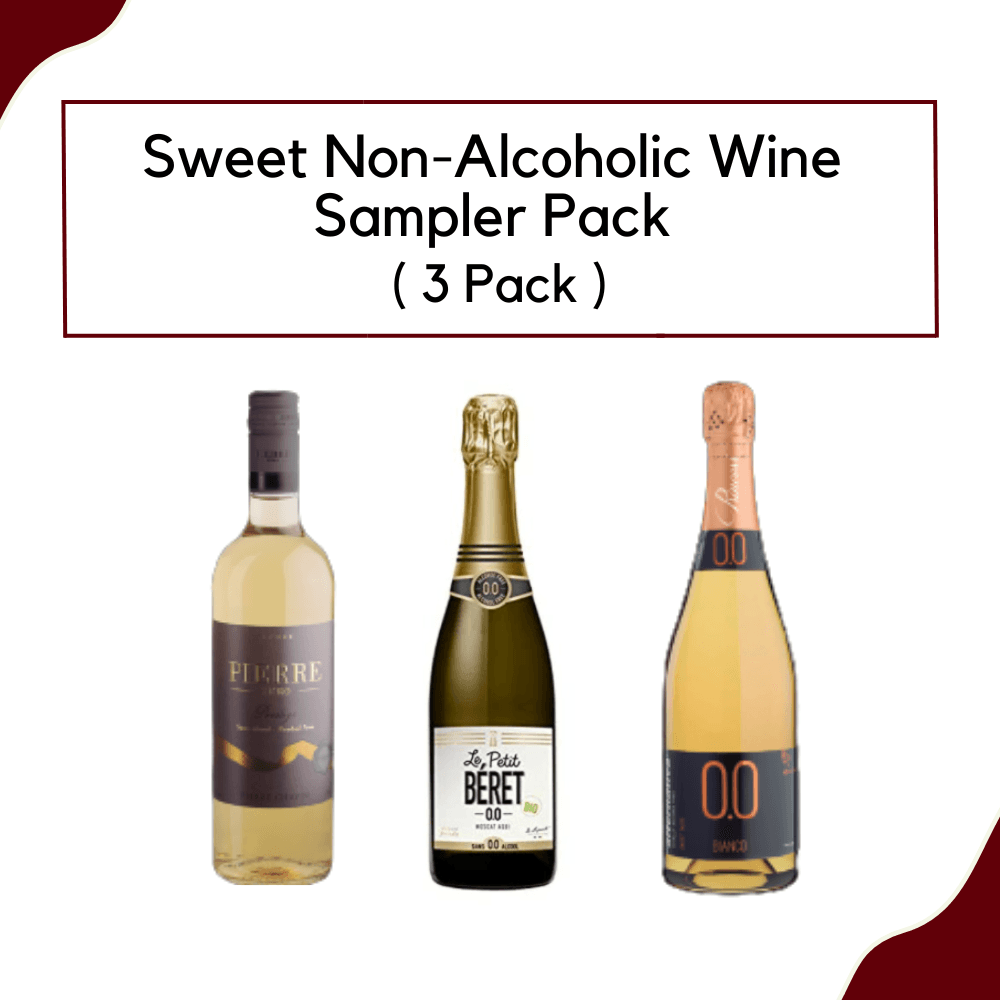 Sweet Non-alcoholic Wine Sampler Pack (3-Bottles) - Halal Wine Cellar