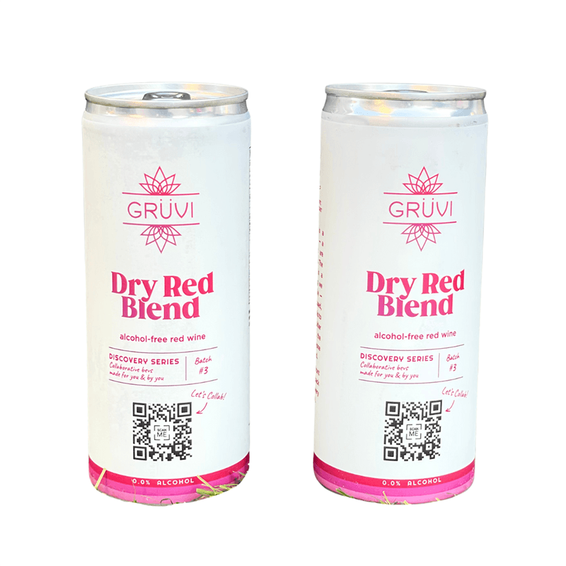 GRUVI - Dry Red Blend Wine Cans (2 Pack) - Halal Wine Cellar
